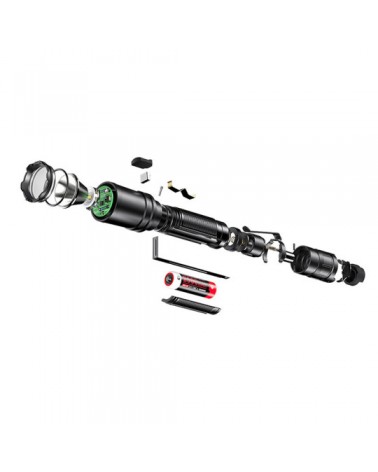 Wiederaufladbare taktische Lampe XT11R - 1300 Lumen