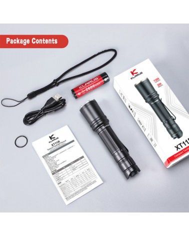 Wiederaufladbare taktische Lampe XT11R - 1300 Lumen