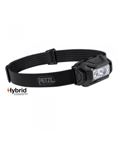 Hybrid-Stirnlampe Aria 2 Schwarz - weißes, rotes, grünes und blaues Licht - 450 Lumen