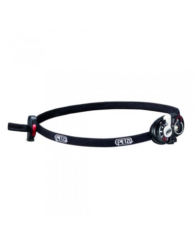 Notfallstirnlampe mit Warnpfeife E+Lite schwarz - weißes und rotes Licht - 40 Lumen