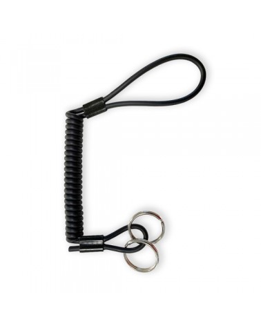 Kevlar-Sicherheitshandschlaufe 80 cm mit Schlüsselringen schwarz