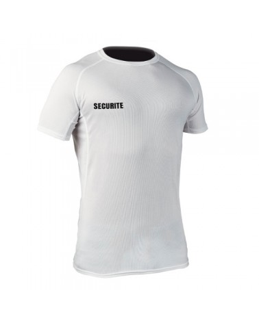 Atmungsaktives T-Shirt Challenger SECURITE weiß