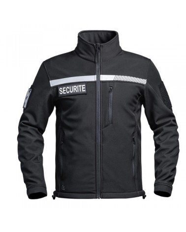 Softshell-Jacke SÉCU-ONE HV-TAPE Sicherheit schwarz