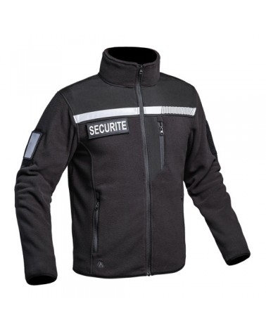 SÉCU-ONE HV-TAPE Fleece-Jacke Sicherheit schwarz
