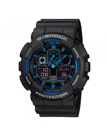 Uhr G-Shock GA-100 schwarz/blau