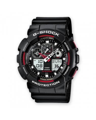 Uhr G-Shock GA-100 schwarz/rot