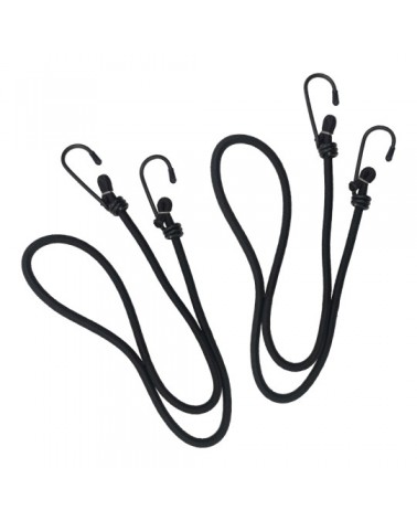 Set/2 Bungeeseile EXPEDITION L. 75 cm x Ø 6 mm schwarz