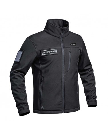 Softshell-Jacke SÉCU-ONE Flap Sicherheit schwarz