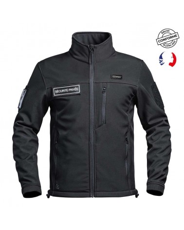 Softshell-Jacke SÉCU-ONE Flap Sicherheit schwarz